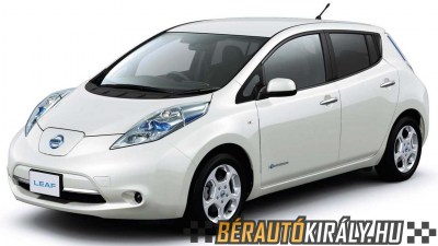 Nissan Leaf 30kw eletromos automata bérlés Budapest